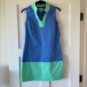 Sail Two Sable Blue and Green Dress